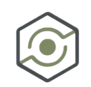 SecurityTechLab logo icon with hexagon and circular analytical symbol representing security technology and system monitoring